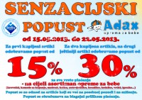 Popusti u Adaxu!