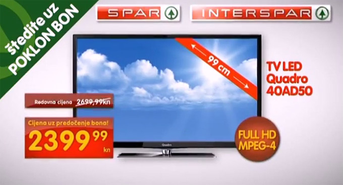 Spar Interspar LED TV