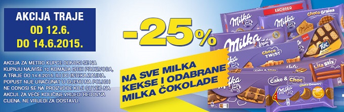 Metro Milka čokolada akcija