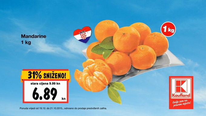 Kaufland mandarine akcija