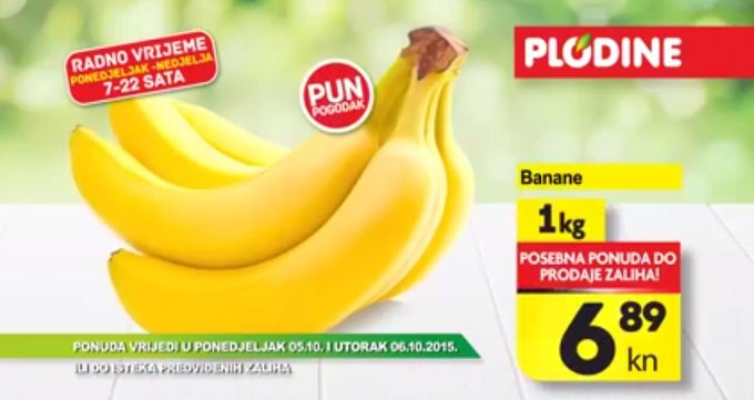 Plodine banane akcija