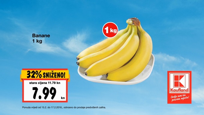 Kaufland banane akcija