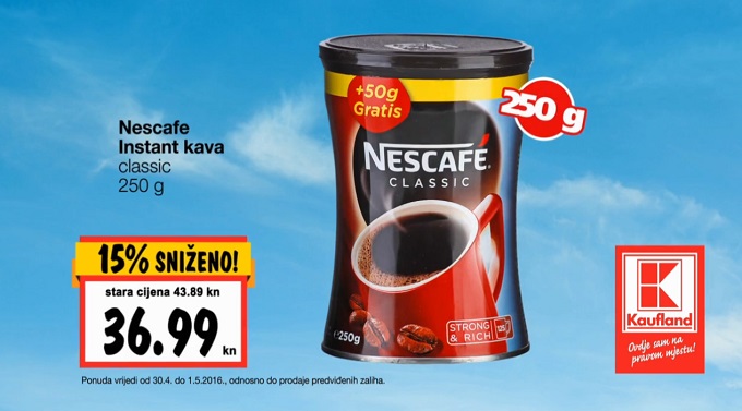 Kaufland vikend akcija Nescafe kava