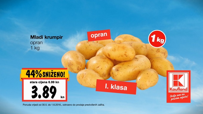 Kaufland akcija mladi krumpir