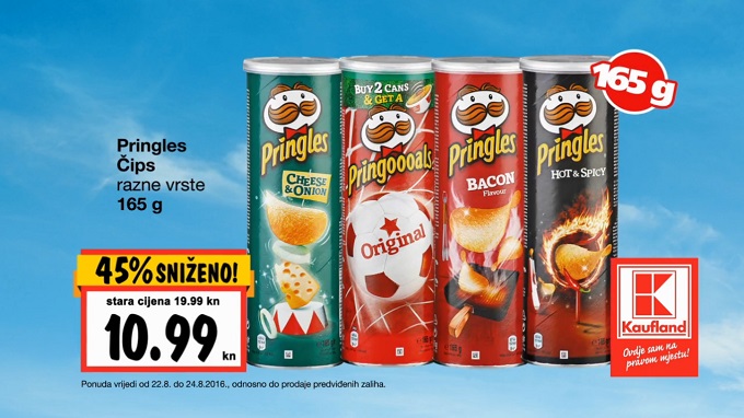 Kaufland akcija Pringles