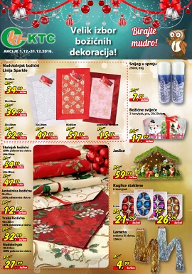 KTC katalog Božićne dekoracije
