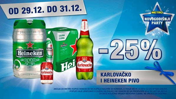 Metro vikend akcija karlovacko Heineken pivo
