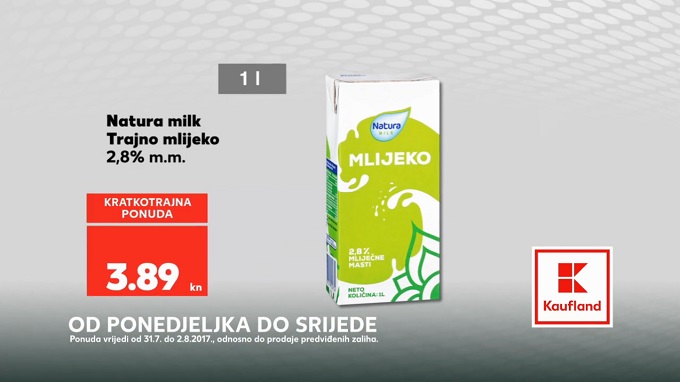 Kaufland akcija mlijeko