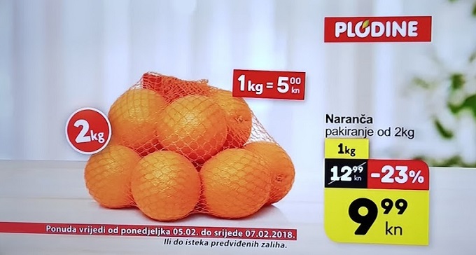 Plodine akcija naranča