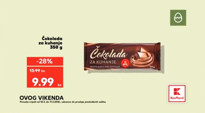 Kaufland akcija čokolada za kuhanje
