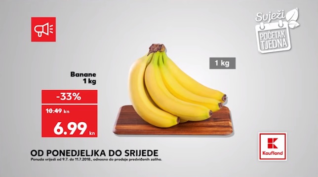 Kaufland akcija banane