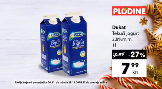Plodine akcija Dukat jogurt