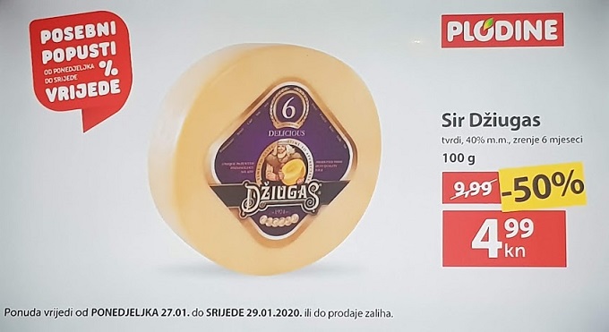 Plodine akcija sir