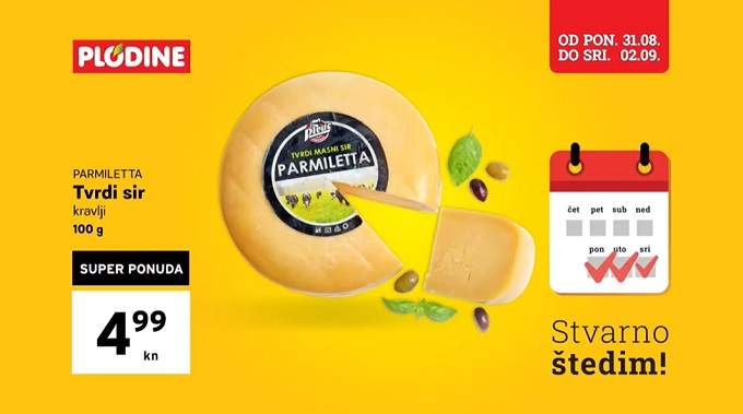 Plodine akcija Parmiletta sir