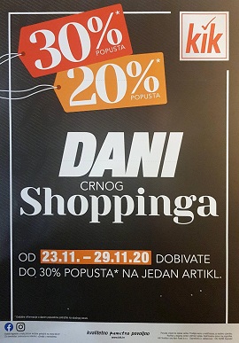 KiK katalog Dani crnog shoppinga