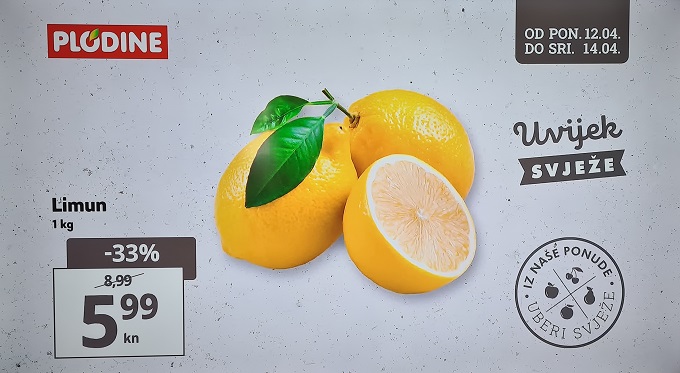 Plodine akcija limun