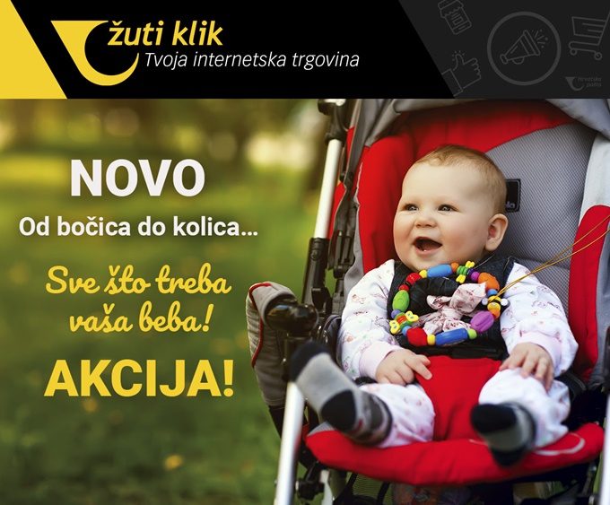 Žuti klik webshop akcija popust na asortiman za bebe