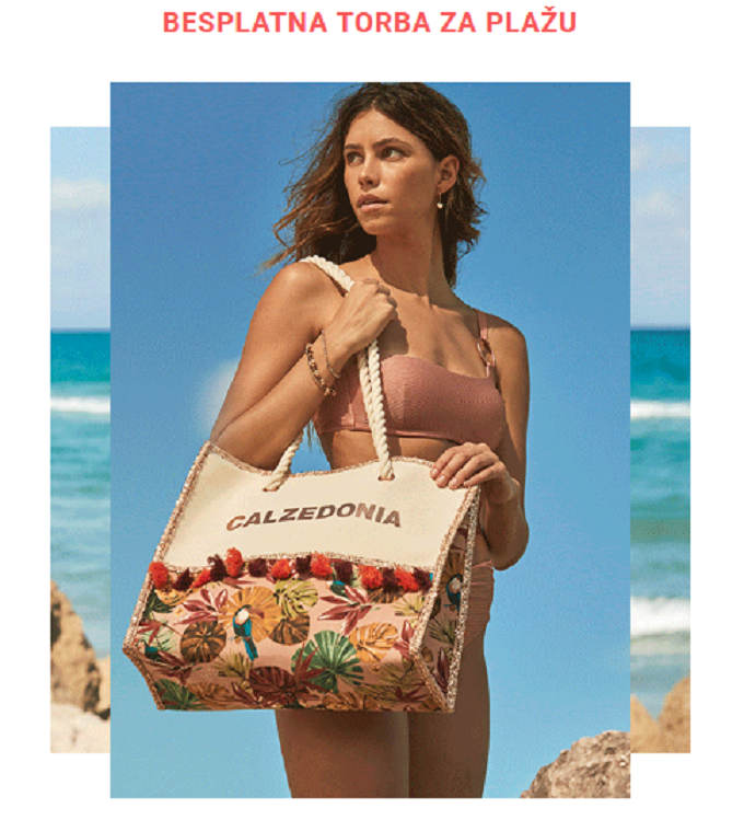 Calzedonia webshop akcija Besplatna torba za plažu