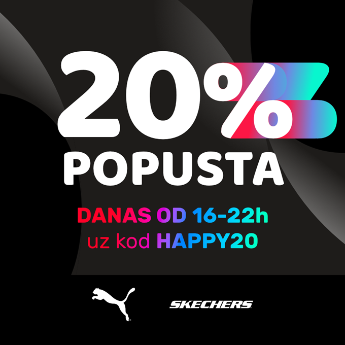 Shooster webshop akcija 20% na Puma i Skechers