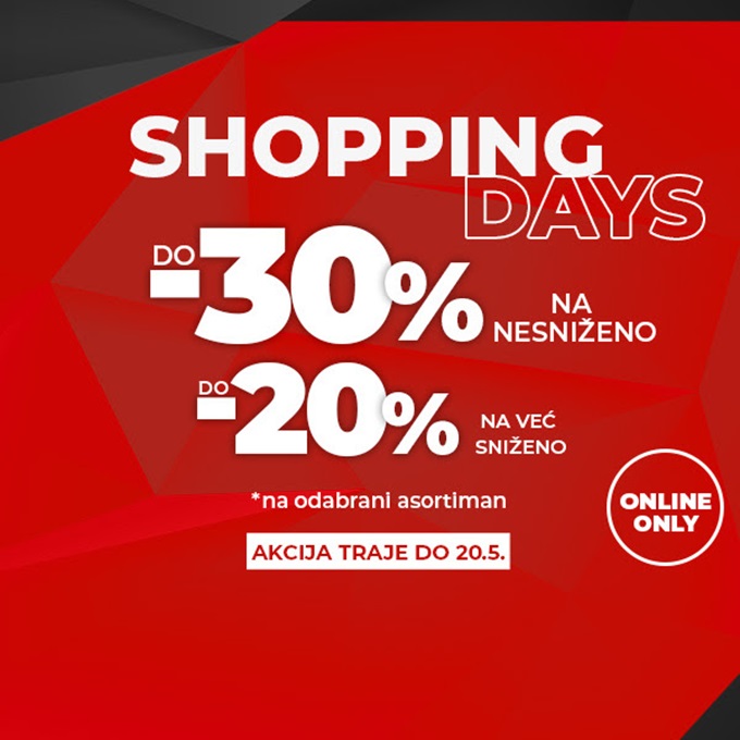 Sport Vision Webshop Akcija Shopping Days Do 20 05