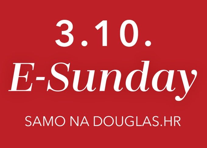 Douglas webshop akcija E-Sunday 03.10.