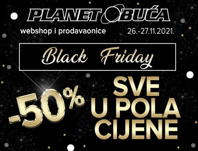 Planet obuća webshop akcija Black Friday