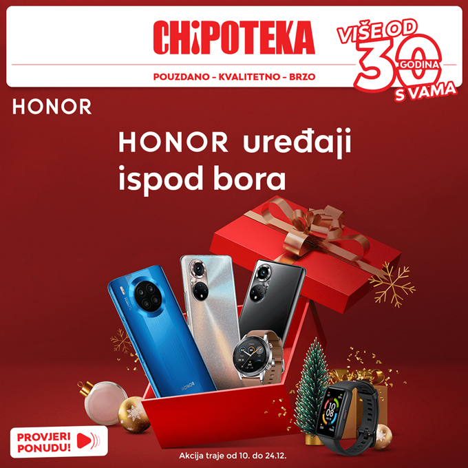 Chipoteka webshop akcija Honor uređaji