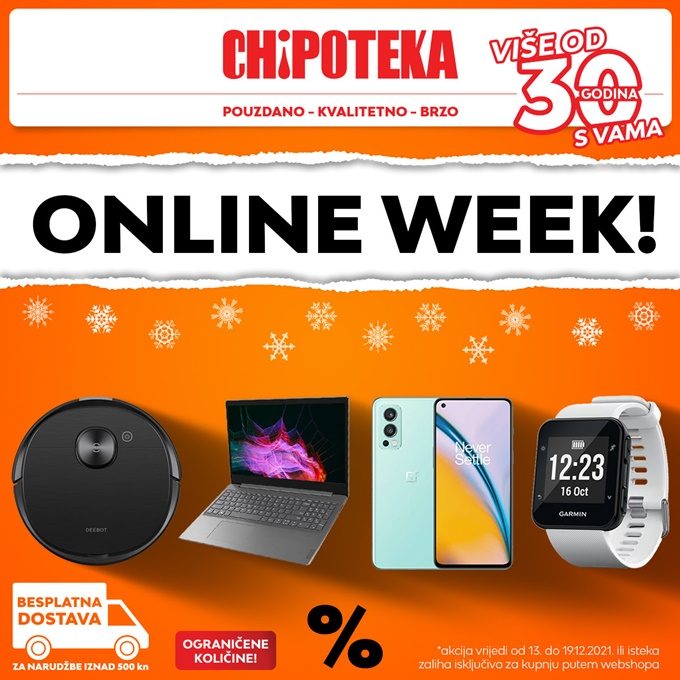 Chipoteka webshop akcija Online week do 19.12.