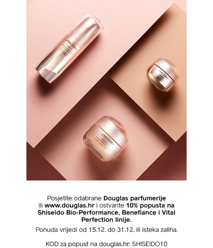 Douglas webshop akcija 10% popusta na Shiseido