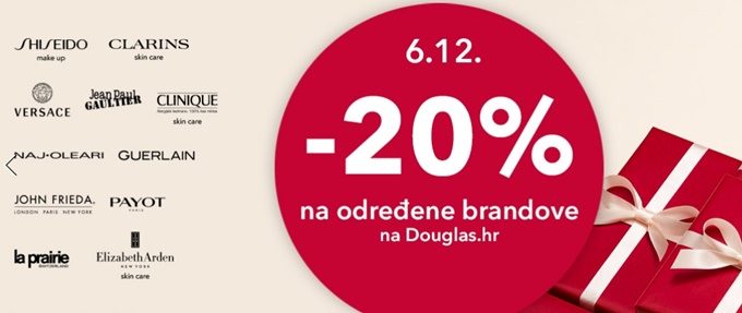 Douglas webshop akcija 20% popusta na određene brandove
