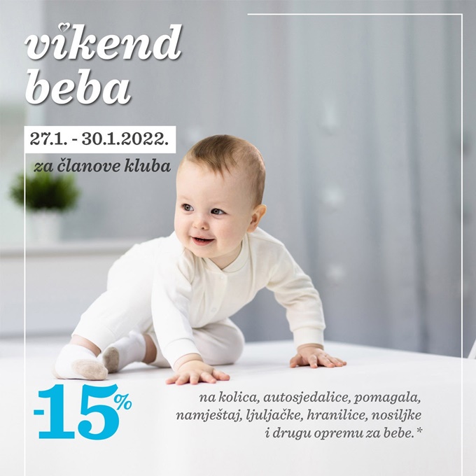 Baby Center webshop akcija Vikend beba do 30.01.
