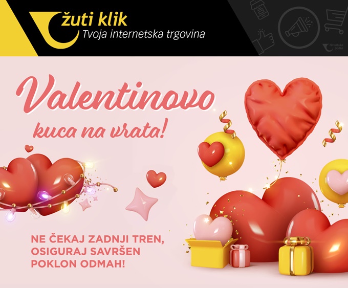 Žuti klik webshop akcija Valentinovo