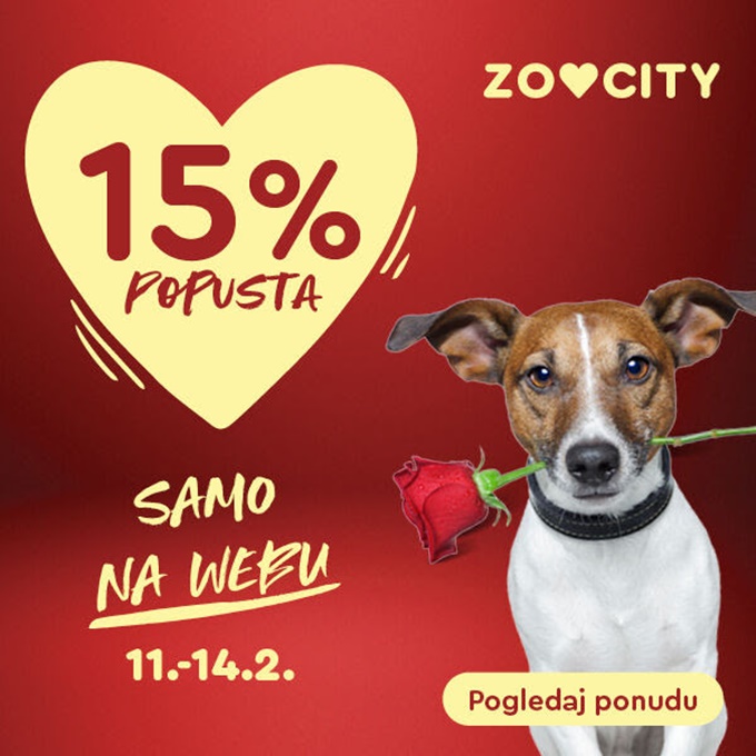 Zoo City webshop akcija Valentinovo