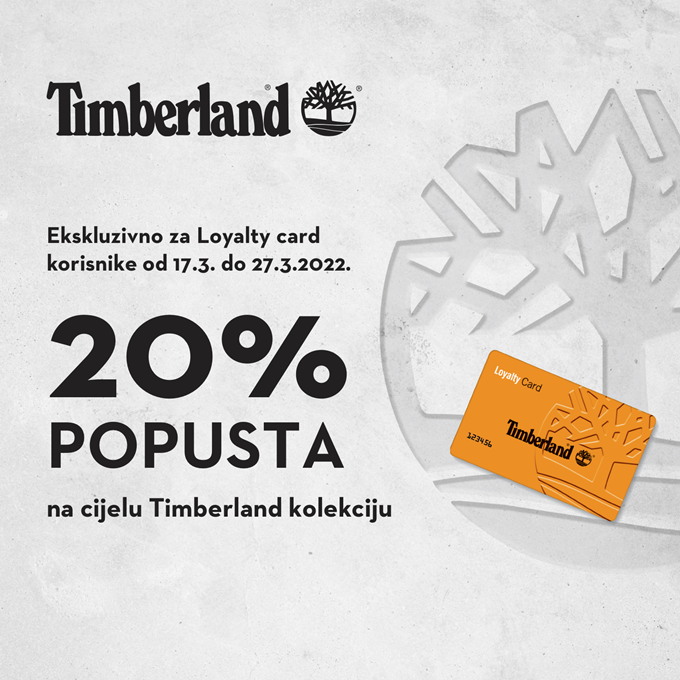 Timberland webshop akcija Loyalty popust