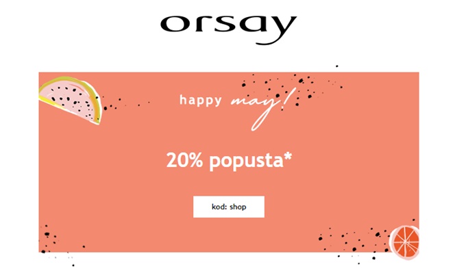 Orsay webshop akcija do 17.05.
