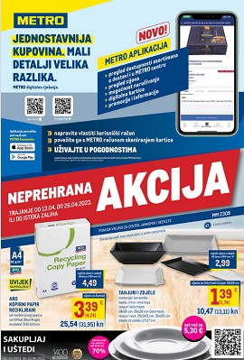 Metro katalog neprehrana Zagreb