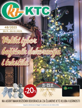 KTC katalog Božićne dekoracije i tekstil