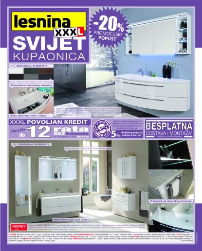 Lesnina xxl kupaonice