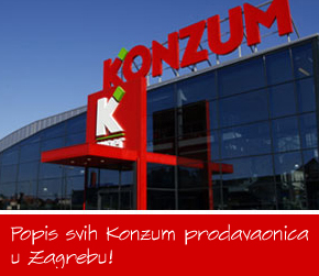 Konzum prodavaonice Zagreb