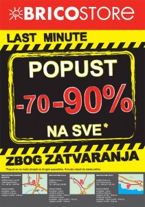 Bricostore last minute akcija