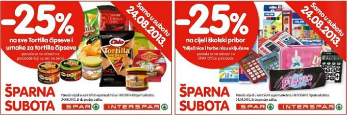 Interspar šparna subota