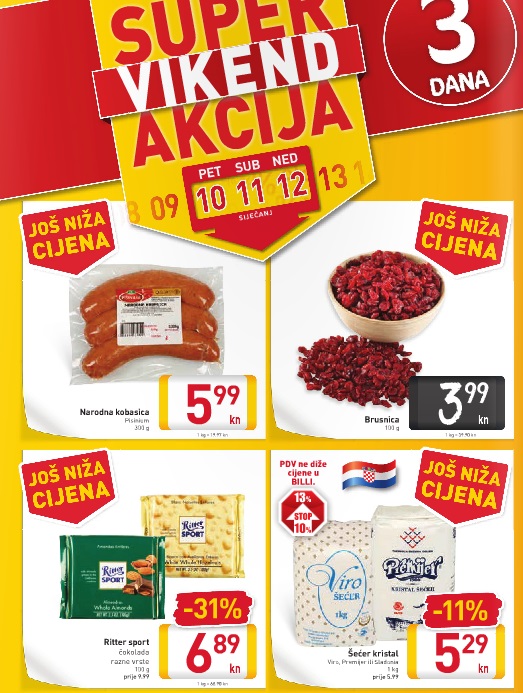 Billa vikend akcija