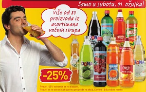 Billa akcija subota