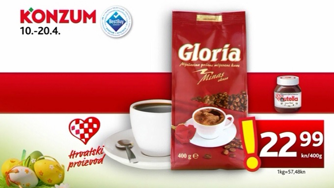 Konzum kava Gloria
