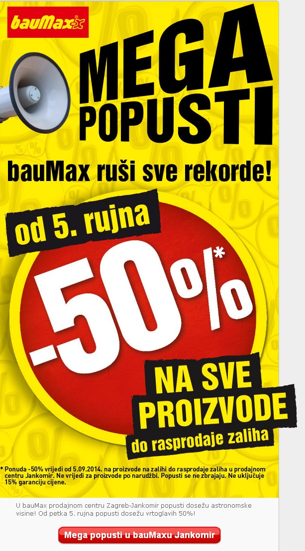 Baumax popust -50%