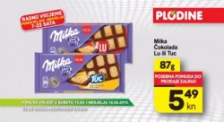 Plodine Milka čokolada akcija