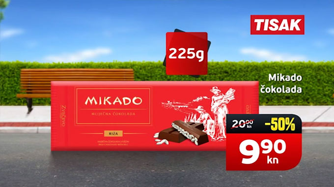 Mikado čokolada