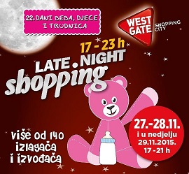 West Gate noćni shopping Dani beba, djece i trudnica