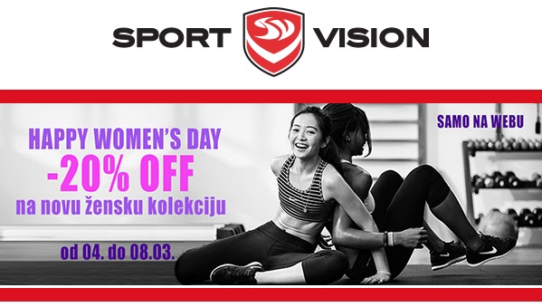 Sport Vision akcija 20% popusta ženska kolekcija