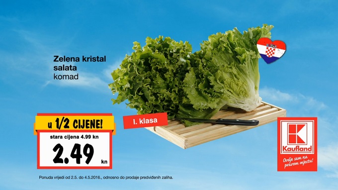 Kaufland akcija zelena salata